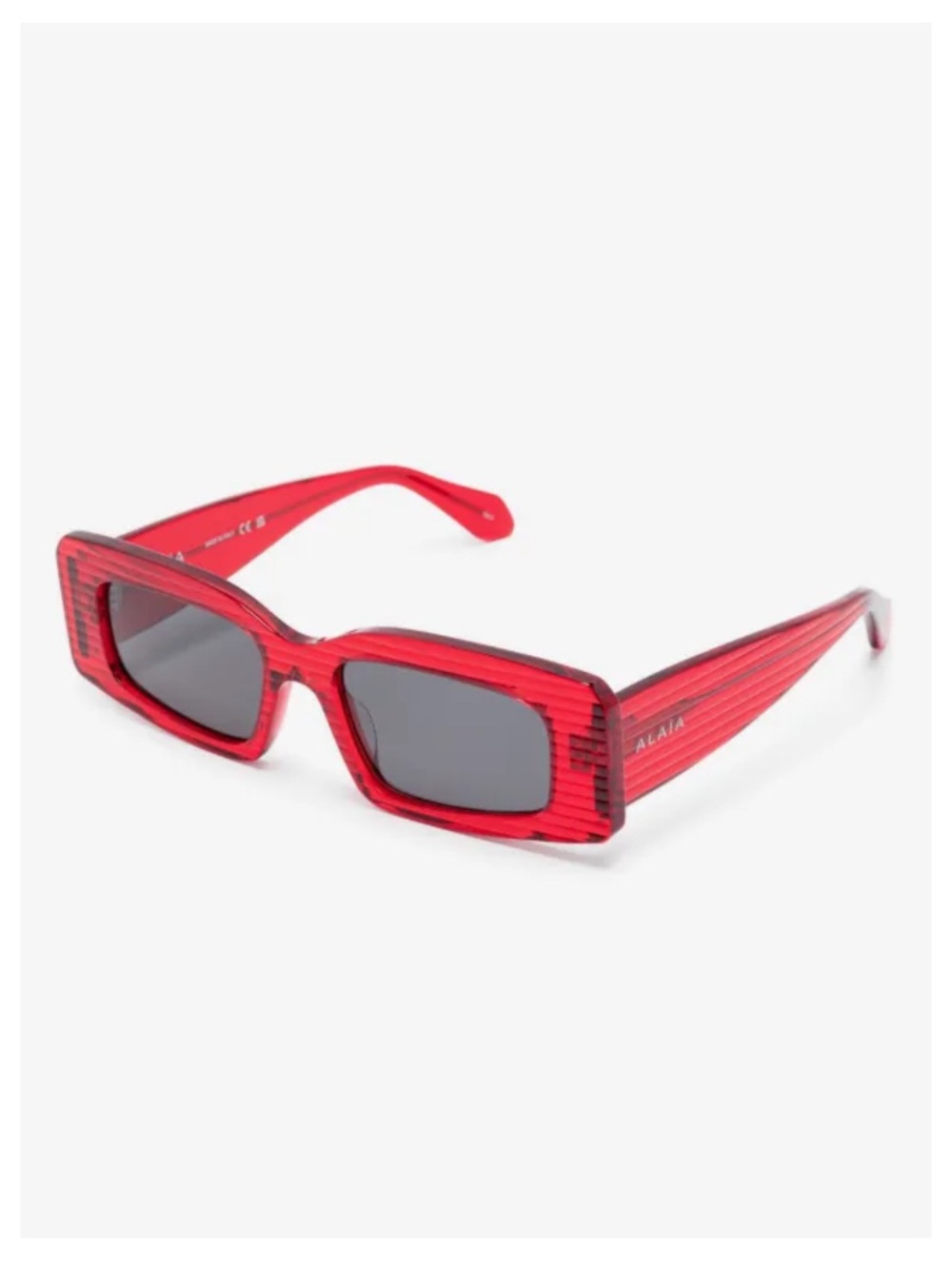 Alaïa Red Rectangular Women's Sunglasses new in box